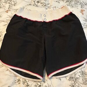 Torrid Black and White Swim Coverup with Curved Hem